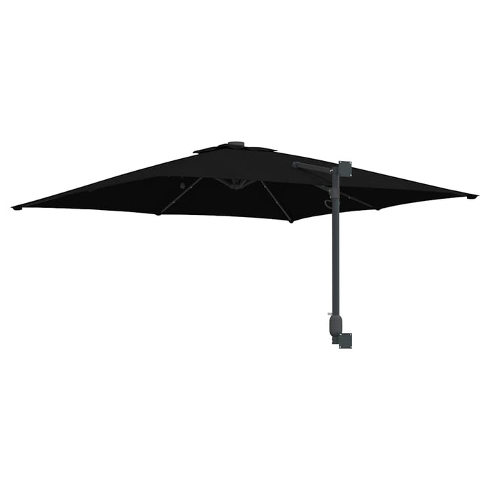 Parasol de Grădină Negru 248.5 x 247.5 x 160 cm țesătură - WALTI WALTI