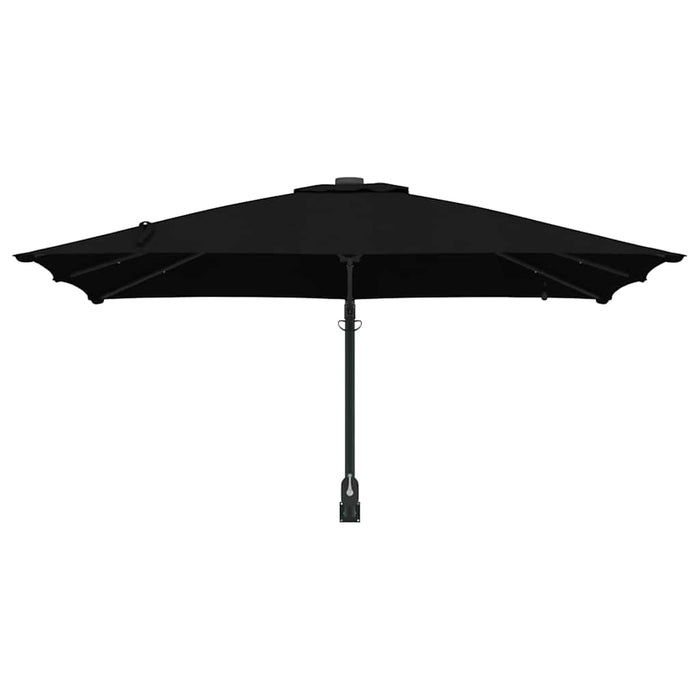 Parasol de Grădină Negru 248.5 x 247.5 x 160 cm țesătură - WALTI WALTI