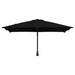 Parasol de Grădină Negru 248.5 x 247.5 x 160 cm țesătură - WALTI WALTI