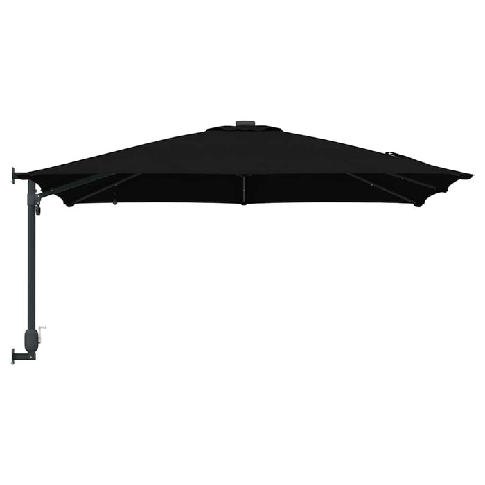 Parasol de Grădină Negru 248.5 x 247.5 x 160 cm țesătură - WALTI WALTI