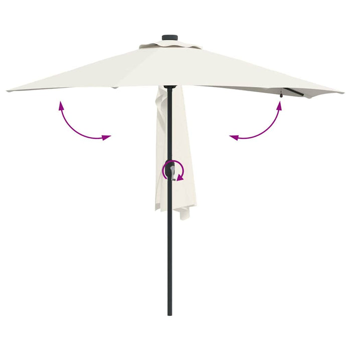 Parasol de Grădină Nisipiu 294 x 150 x 223 cm țesătură - WALTI WALTI