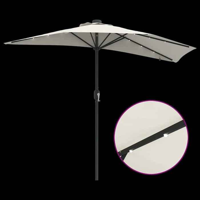Parasol de Grădină Nisipiu 294 x 150 x 223 cm țesătură - WALTI WALTI