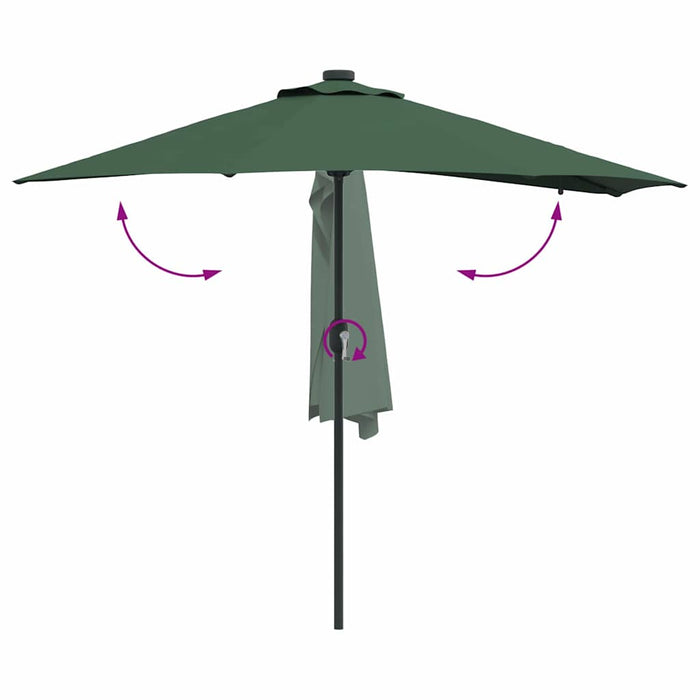 Parasol de Grădină Verde 294 x 150 x 223 cm țesătură - WALTI WALTI