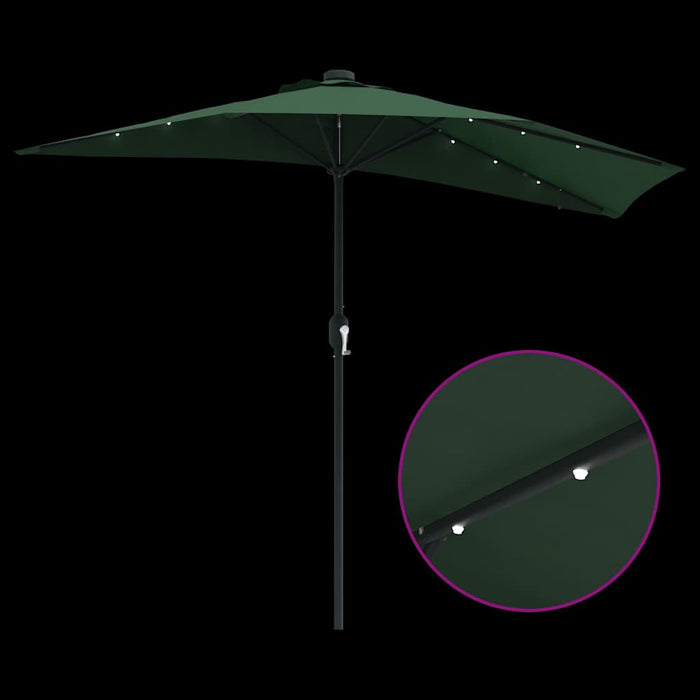 Parasol de Grădină Verde 294 x 150 x 223 cm țesătură - WALTI WALTI