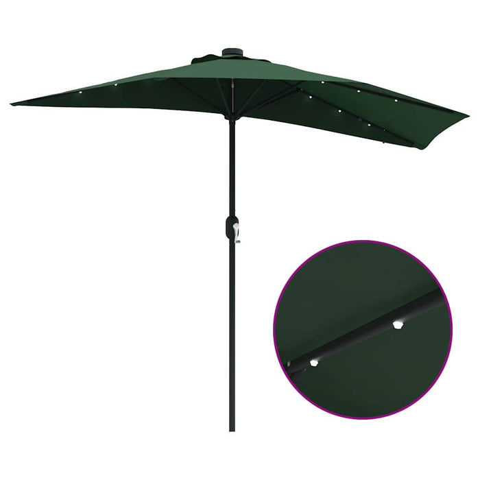 Parasol de Grădină Verde 294 x 150 x 223 cm țesătură - WALTI WALTI