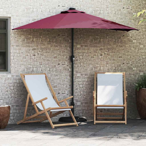 Parasol de Grădină Roșu bordo 294 x 150 x 223 cm țesătură - WALTI WALTI