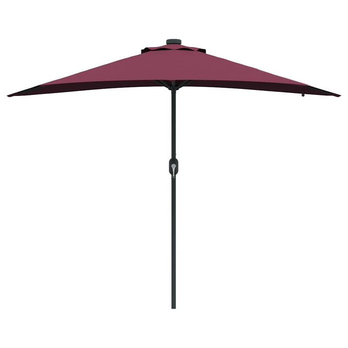 Parasol de Grădină Roșu bordo 294 x 150 x 223 cm țesătură - WALTI WALTI