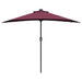 Parasol de Grădină Roșu bordo 294 x 150 x 223 cm țesătură - WALTI WALTI
