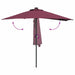 Parasol de Grădină Roșu bordo 294 x 150 x 223 cm țesătură - WALTI WALTI