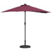 Parasol de Grădină Roșu bordo 294 x 150 x 223 cm țesătură - WALTI WALTI