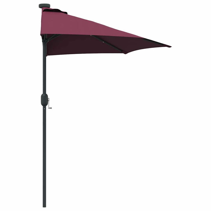 Parasol de Grădină Roșu bordo 294 x 150 x 223 cm țesătură - WALTI WALTI