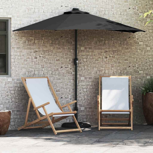 Parasol de Grădină Negru 294 x 150 x 223 cm țesătură - WALTI WALTI
