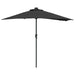 Parasol de Grădină Negru 294 x 150 x 223 cm țesătură - WALTI WALTI