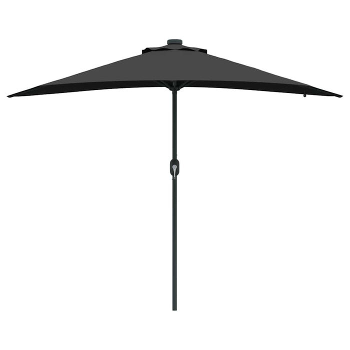 Parasol de Grădină Negru 294 x 150 x 223 cm țesătură - WALTI WALTI