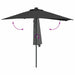 Parasol de Grădină Negru 294 x 150 x 223 cm țesătură - WALTI WALTI
