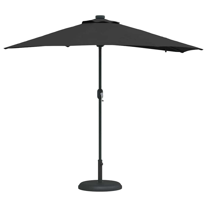Parasol de Grădină Negru 294 x 150 x 223 cm țesătură - WALTI WALTI