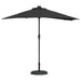 Parasol de Grădină Negru 294 x 150 x 223 cm țesătură - WALTI WALTI