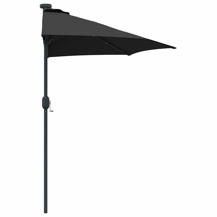 Parasol de Grădină Negru 294 x 150 x 223 cm țesătură - WALTI WALTI