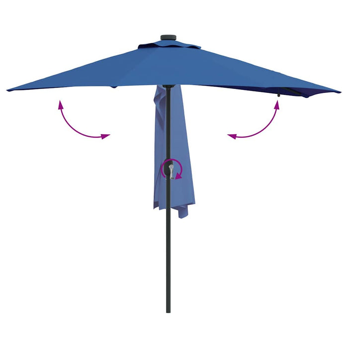 Parasol de Grădină albastru 294 x 150 x 223 cm țesătură - WALTI WALTI