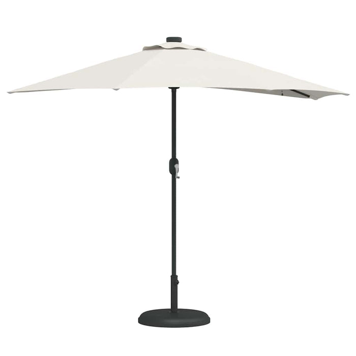 Umbrelă de grădină pe jumătate Nisipiu 294 x 150 x 224 cm - WALTI WALTI