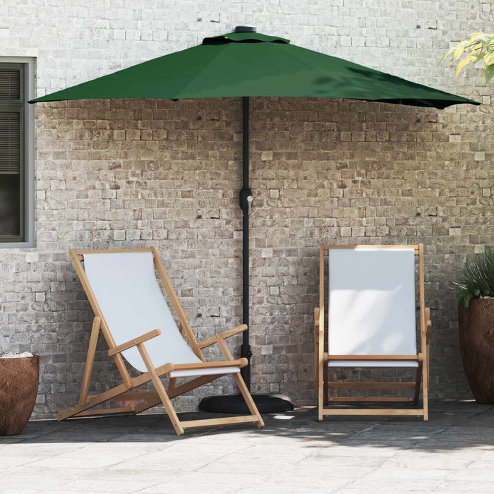Parasol de Grădină Verde 294 x 150 x 224 cm Poliester și oțel WALTI