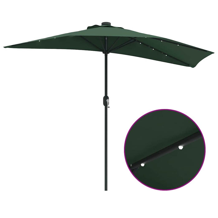 Umbrelă de grădină pe jumătate Verde 294 x 150 x 224 cm - WALTI WALTI