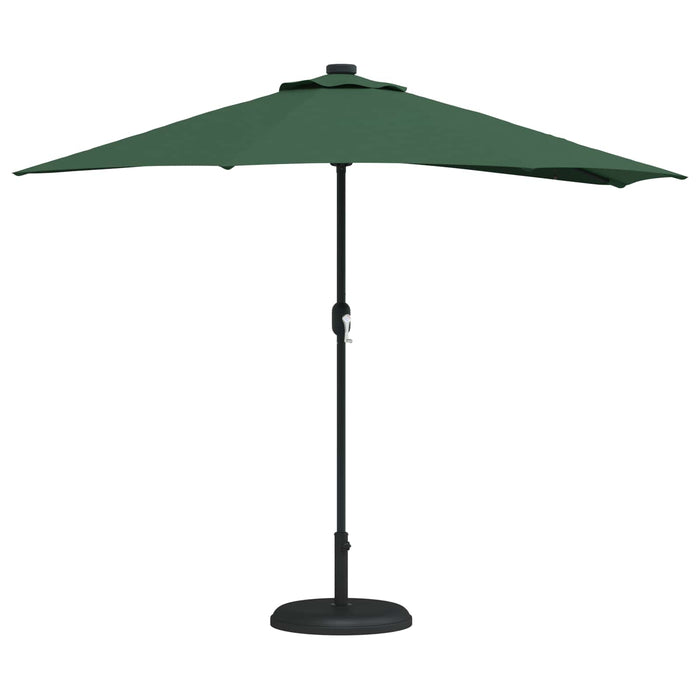 Parasol de Grădină Verde 294 x 150 x 224 cm Poliester și oțel WALTI