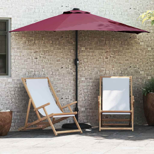 Parasol de Grădină Roșu bordo 294 x 150 x 224 cm țesătură - WALTI WALTI