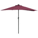 Parasol de Grădină Roșu bordo 294 x 150 x 224 cm țesătură - WALTI WALTI