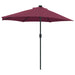 Parasol de Grădină Roșu bordo 294 x 150 x 224 cm țesătură - WALTI WALTI