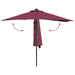 Parasol de Grădină Roșu bordo 294 x 150 x 224 cm țesătură - WALTI WALTI