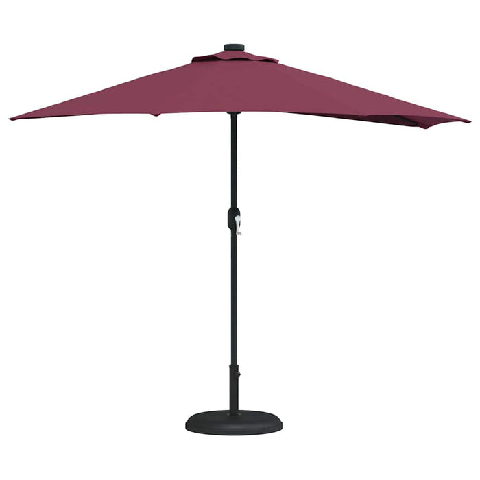 Parasol de Grădină Roșu bordo 294 x 150 x 224 cm țesătură - WALTI WALTI