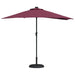 Parasol de Grădină Roșu bordo 294 x 150 x 224 cm țesătură - WALTI WALTI