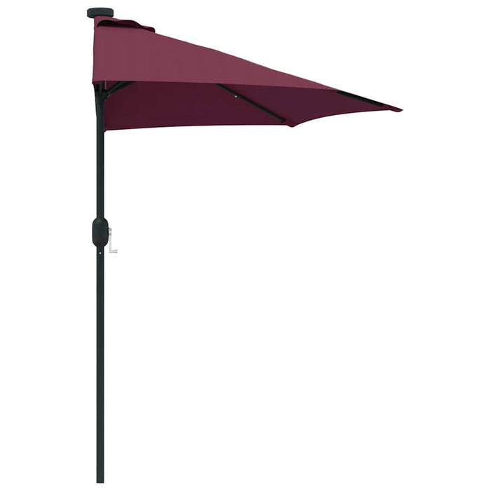 Parasol de Grădină Roșu bordo 294 x 150 x 224 cm țesătură - WALTI WALTI