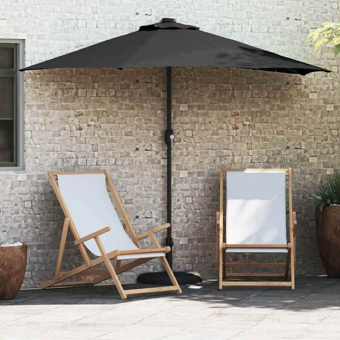 Parasol de Grădină Negru 294 x 150 x 224 cm țesătură - WALTI WALTI