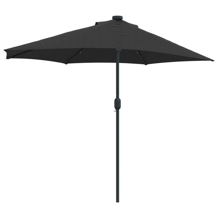 Parasol de Grădină Negru 294 x 150 x 224 cm Poliester și oțel WALTI