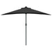 Parasol de Grădină Negru 294 x 150 x 224 cm țesătură - WALTI WALTI