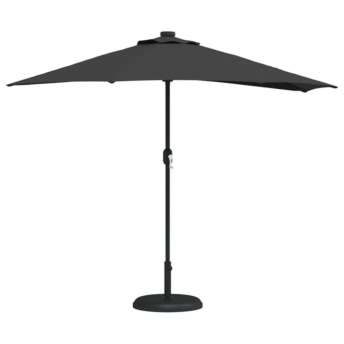 Parasol de Grădină Negru 294 x 150 x 224 cm țesătură - WALTI WALTI
