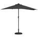 Parasol de Grădină Negru 294 x 150 x 224 cm țesătură - WALTI WALTI