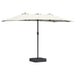 Parasol de Grădină Nisipiu 385 x 209 x 244 cm țesătură - WALTI WALTI