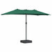 Parasol de Grădină Verde 385 x 209 x 244 cm țesătură - WALTI WALTI