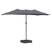 Parasol de Grădină Antracit 385 x 209 x 244 cm țesătură - WALTI WALTI