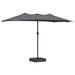 Parasol de Grădină Antracit 385 x 209 x 244 cm țesătură - WALTI WALTI