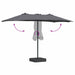 Parasol de Grădină Antracit 385 x 209 x 244 cm țesătură - WALTI WALTI