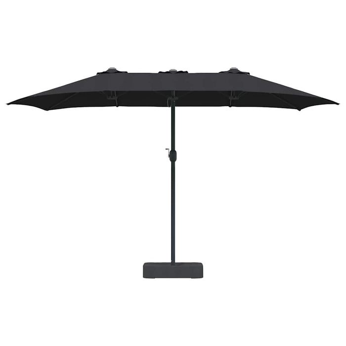 Parasol de Grădină Negru 385 x 209 x 244 cm țesătură - WALTI WALTI