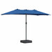 Parasol de Grădină albastru 385 x 209 x 244 cm țesătură - WALTI WALTI