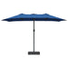 Parasol de Grădină albastru 385 x 209 x 244 cm țesătură - WALTI WALTI