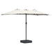 Parasol de Grădină Nisipiu 385 x 209 x 244 cm țesătură - WALTI WALTI