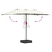 Parasol de Grădină Nisipiu 385 x 209 x 244 cm țesătură - WALTI WALTI