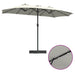Parasol de Grădină Nisipiu 385 x 209 x 244 cm țesătură - WALTI WALTI